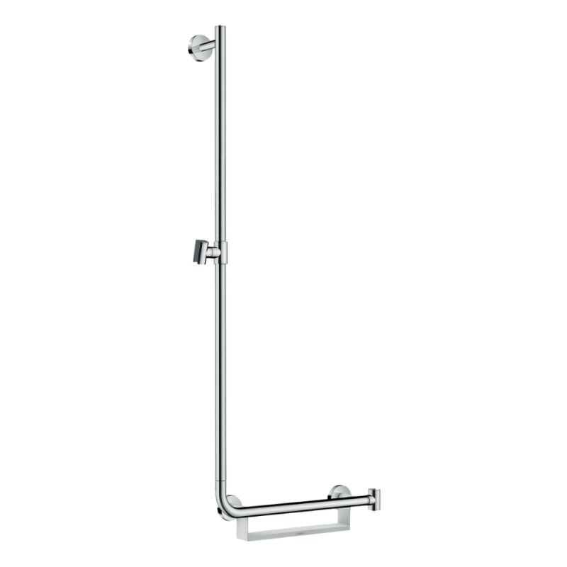Hansgrohe - Barre de douche pmr Unica 110 cm avec poignée à droite chromé