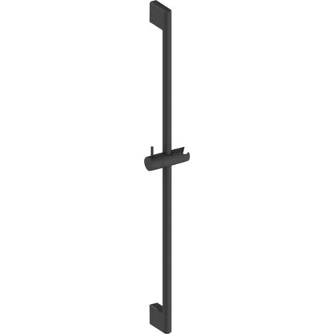 Barre de douche universelle Duravit 700 mm, avec support de douchette réglable en hauteur, noir mat
