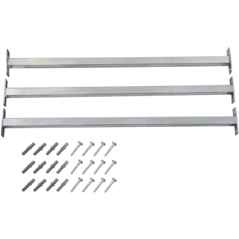 Barres de fenêtre réglables de sécurité 3 pcs 710-1200 mm QOI53089 design in