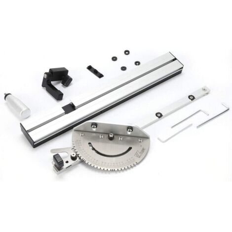 Barre de guidage de lame de scie circulaire de bureau 450mm, outil professionnel de lame de scie circulaire de bureau, poussoir, pied à coulisse, outils de travail du bois
