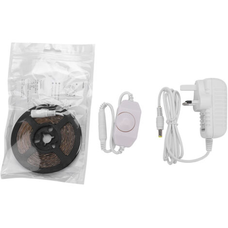 Barre de LED SMD240 13ft pour miroir de maquillage, kit lumière flexible avec prise UK, lampe de vanité éclairage à bande