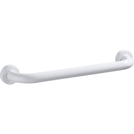 Barre de maintien 30cm main courante de sécurité salle de bain blanc espace aluminium poinçonnage libre poignée de toilette sans barrière