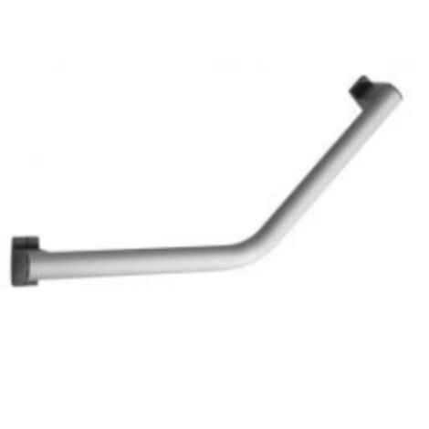 Barre de maintien coudée PMR PELLET Design aluminium époxy gris caches résine gris anthracite