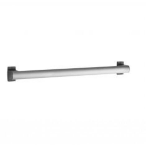 Barre  de maintien droite PMR PELLET Design 60 cm aluminium époxy gris caches résine gris anthracite