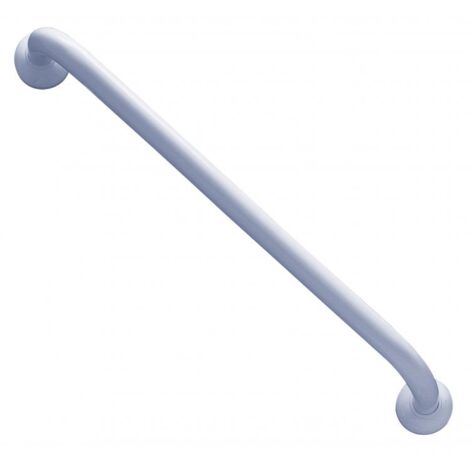 Barre De Maintien Droite Pro Alu Epoxy Blc 60cm Fixations Invisibles