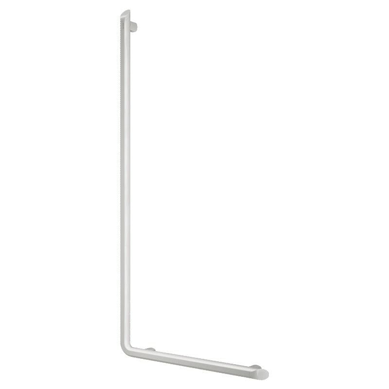 Barre de maintien en l - Blanc mat Siege de douche : blanc mat - H.1 130mm