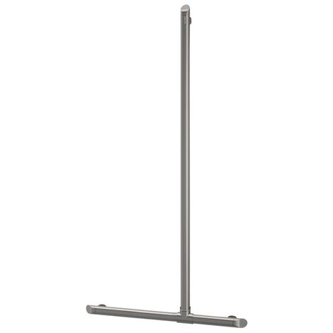 Barre de maintien en T avec remontée vertical coulissante Siege de douche : Anthracite métallisé