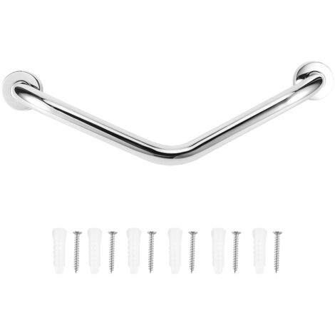 Barre de maintien inox 3 courbes antidérapante renforcée