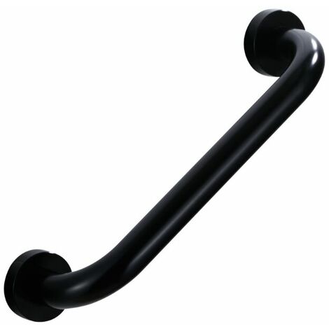 Barre de maintien poignée de maintien sécurité bain wc douche enfant femme personne âgée 30 cm noir