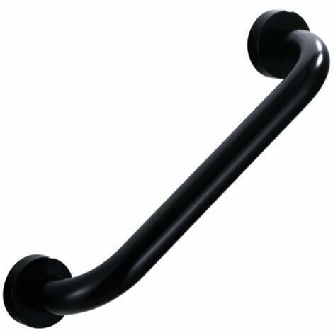 Barre de maintien poignée de maintien sécurité bain wc douche enfant femme personne agée 30 cm noir