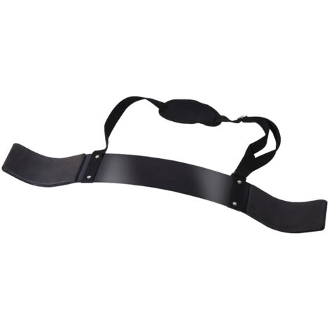 Barre de musculation robuste noire pour les bras, accessoire de fitness