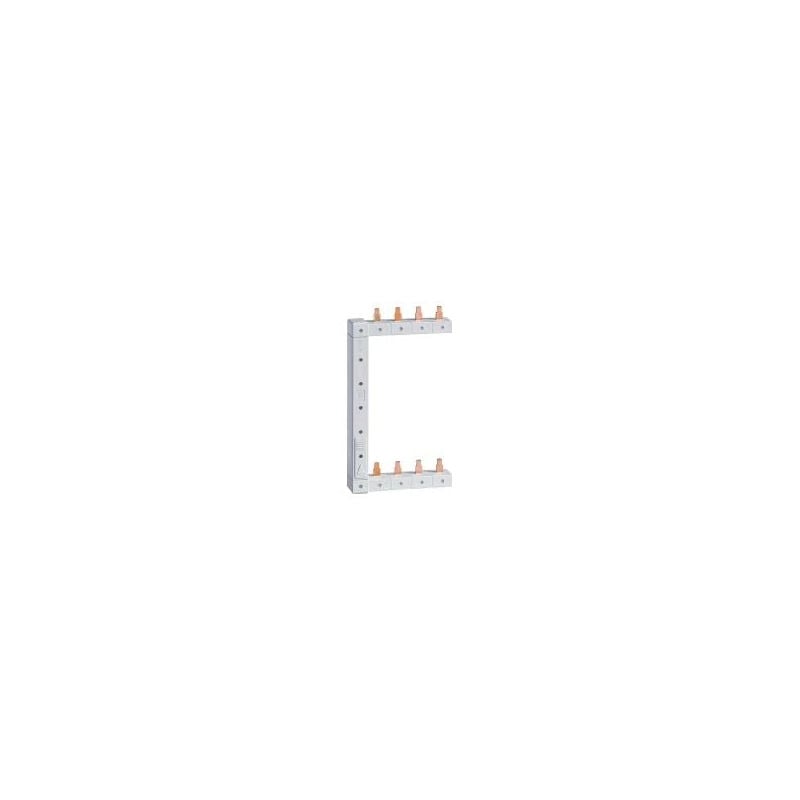 Barre de phase verticale 63A gauche/droite L1L2L3N - jeu de barres phase 3-P 10MM² Hager KCF663S