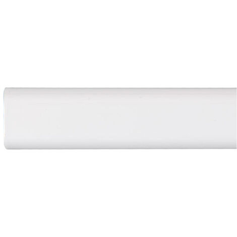 Barre De Placard Ovale En Métal Blanc 150cm Stor Planet