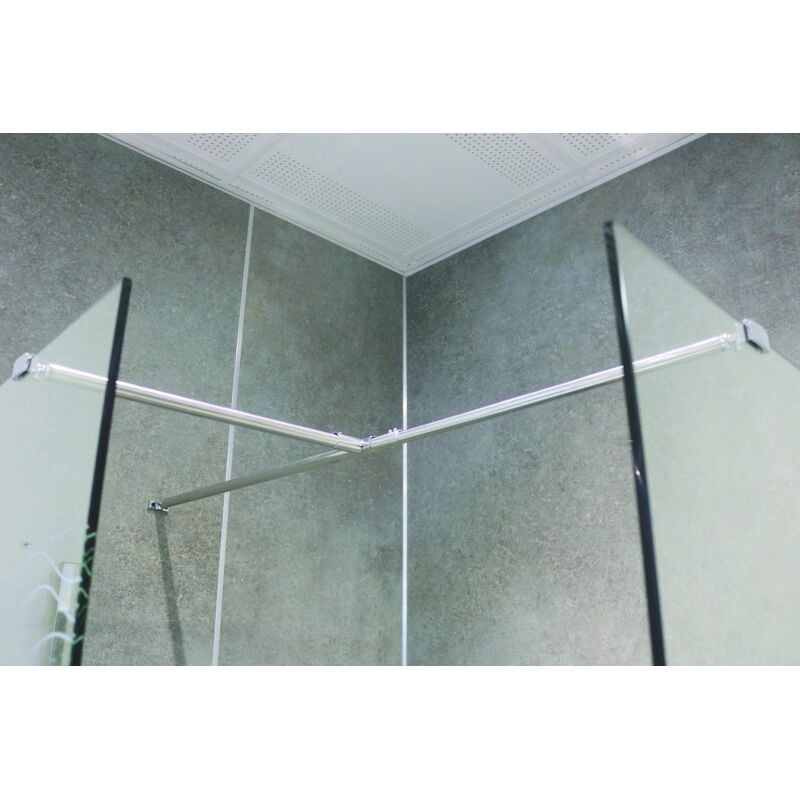 Ondee - Barre de retour 90cm - a fixer sur barre de fixation murale 8mm - Inox