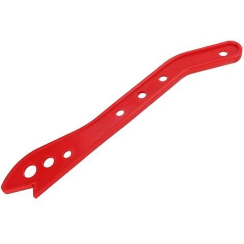 Barre de poussée rouge pour scie circulaire. Accessoire pour scies circulaires. Fabriquée en ABS. Poignée ergonomique pour un contrôle précis.