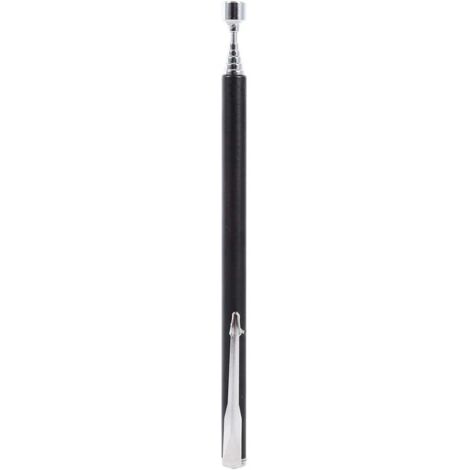 Barre de ramassage magnétique, clou de ramassage magnétique rétractable, gadget (Noir)