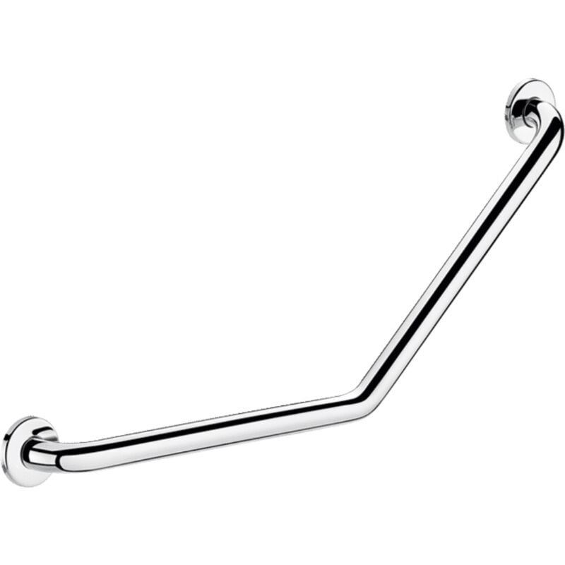 Barre de maintien coudée 135 degrés Inox brillant - 400 x 400 ø 25 Delabie