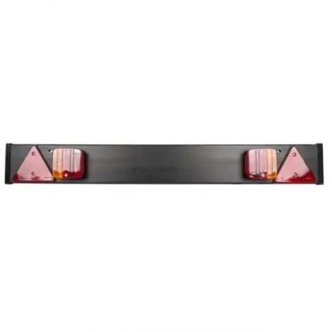 Barre de remorque 1100x140mm. avec 2 pilotes, 2 réflecteurs de cataracte triangulaires  JBM50910