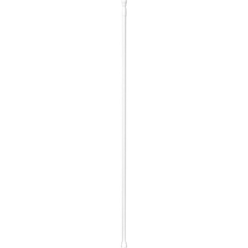 Barre de douche aluminium 135-250cm - blanc Tendance