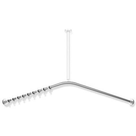 Barre de rideau de douche Hewi System 900, 887x887mm chromée