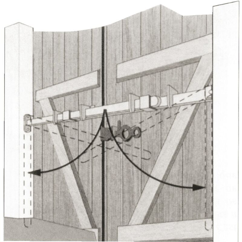 Barre de sécurité de volet N1 0,8m/1m20 - hercule - 4201