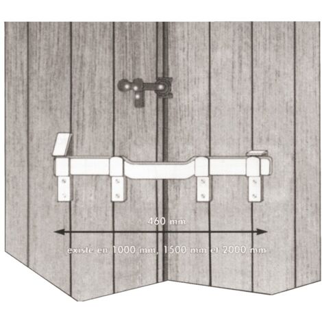 Barre de sécurité à poignée acier bichromaté longueur 1500mm HERCULE – 4424