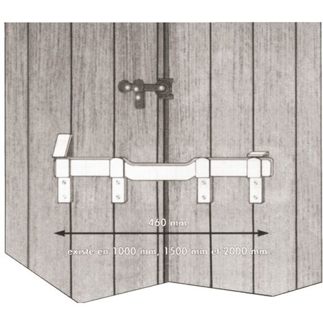 Barre de sécurité à poignée acier bichromaté longueur 1500mm - HERCULE – 4424