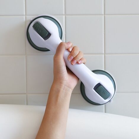 Barre de sécurité à ventouses [Safety Bathroom Assist Handle] 29cm Plastique pour Salle de Bain Antidérapant Portable