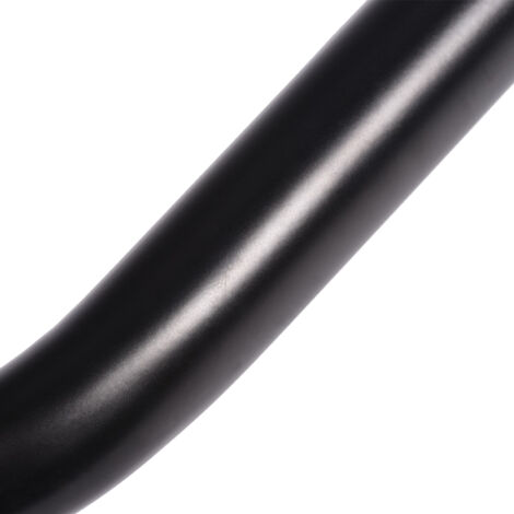 Barre de sécurité pour bain douche incurvée en acier inoxydable noir 47 cm - Support mural multifonction
