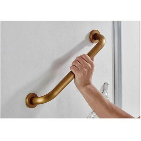 Barre de sécurité rétro en cuivre pour salle de bain, douche, WC, porte-serviettes mural, 30 cm