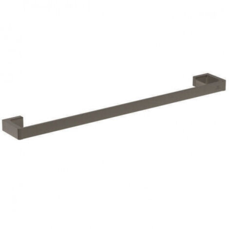 Barre de serviette IS Conca Cube, 600 mm, carrée, gris magnétique