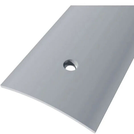 Barre de seuil en inox percée 30mm – Longueur 0,83m – Installation propre avec film adhésif – Trous de fixation 5mm - 30mmX0