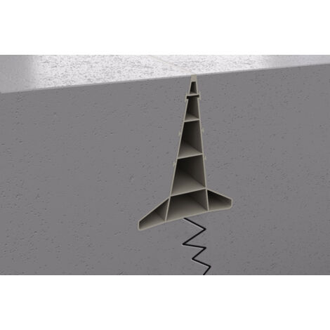 Barre de seuil en PVC 80x2500mm – Couleur gris – Pour joints de dilatation béton – Installation facile sans découpe – Emac