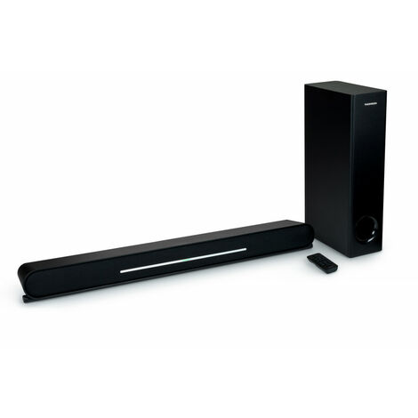 Barre de son inclinable avec caisson de basses