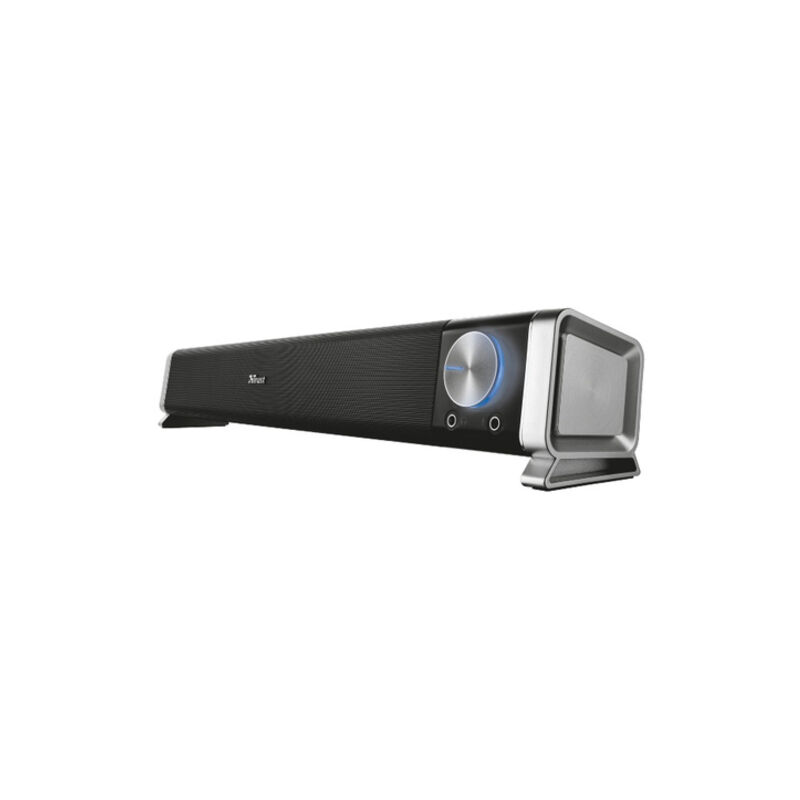 Haut-parleur Trust soundbar asto horizontal 12w réglage du volume connexion casque et microphone 21046