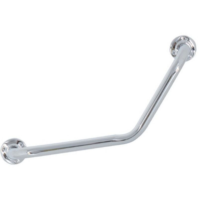 Barre de redressement ou d'appui Acier coudée 54x13,5x10cm Chromé MSV