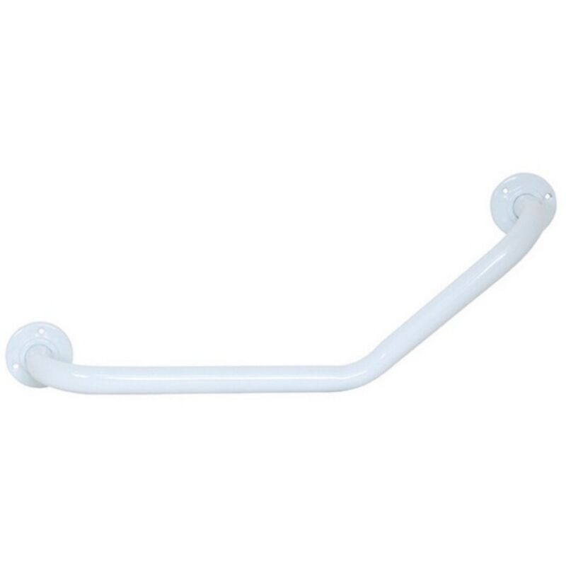 Barre de redressement ou d'appui coudée Acier 54x13,5x10cm Blanc MSV