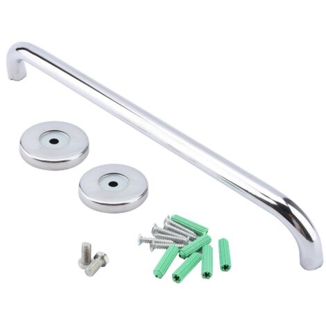 Barre de soutien de sécurité pour salle de bain en acier inoxydable - 30/40/50 cm avec accessoires de montage mural
