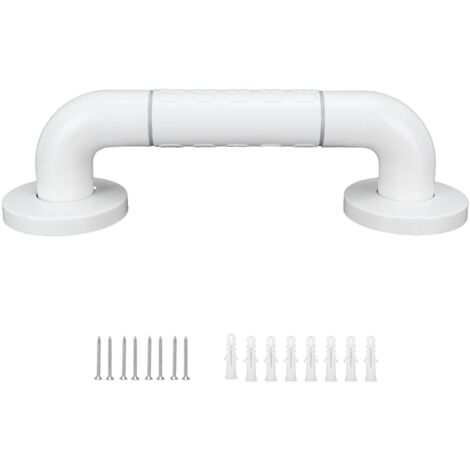 Barre de spa 29cm blanc - Poignée ergonomique à picots + amortisseur