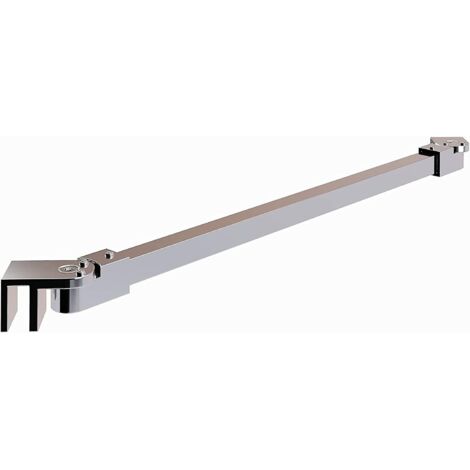 Barre De Stabilisation - 500 mm - Acier Inoxydable 304 Et Aluminium - Pour Paroi De Douche Sans Cadre Et Paroi À L Italienne - Épaisseur Verre 6 À 10 mm - 1 Pièce