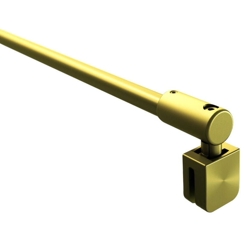 Schulte - Barre de stabilisation murale, barre de renfort universelle, or mat, doré, recoupable pour verre 5 - 8 mm, E100320-283