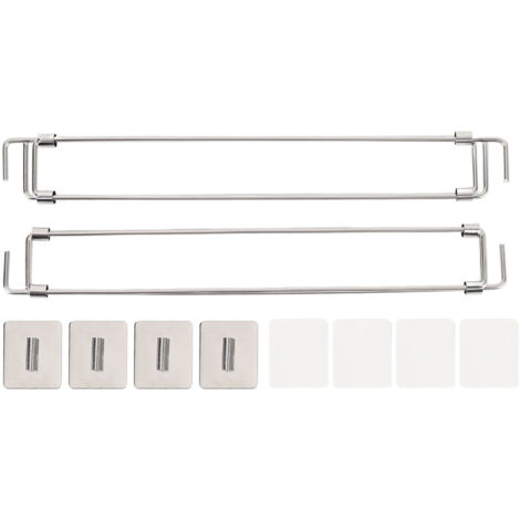 [Barre de Stabilisation Réfrigérateur] Barres Tension Ajustables 304 Inox 31.6-57.5cm Support Sécurité RV Camping Cuisine