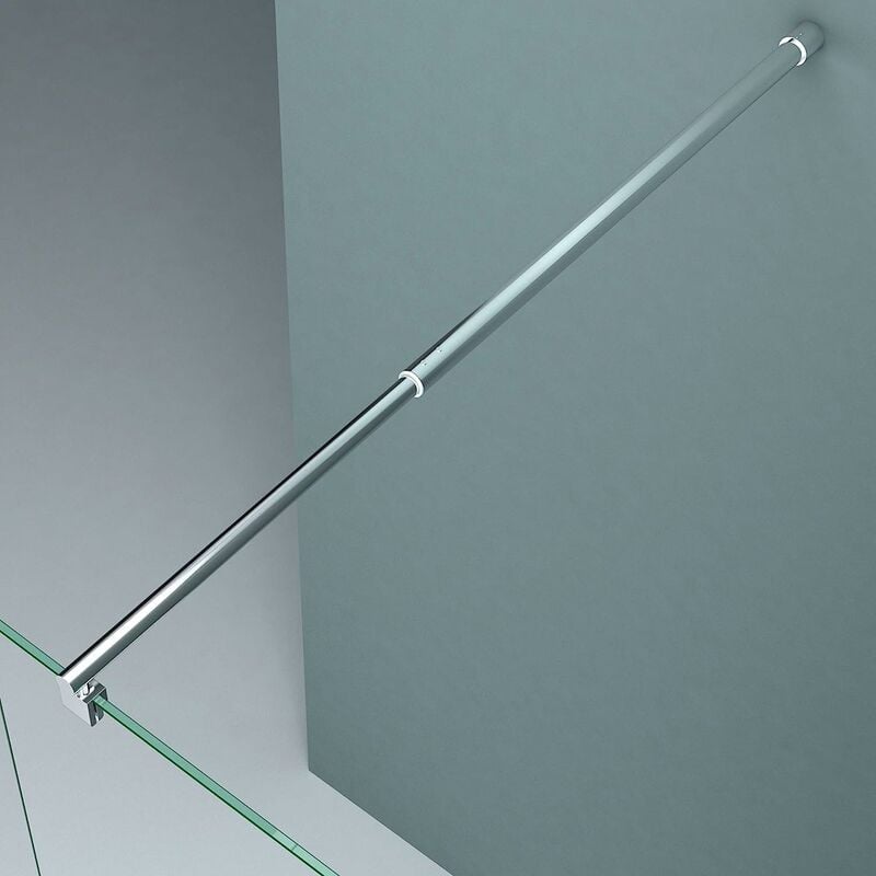 Freosen - Barre de stabilisation télescopique pour parois de douche paroi en verre en acier inoxydable avec barre de réglage extensible 700-1200 mm