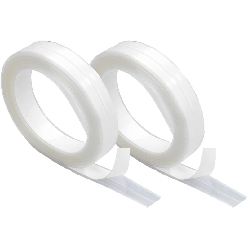 Wenko - Bande d'étanchéité blanc 2 pièces 320 cm salle de bain joint d'étanchéité baignoire ruban d'étanchéité douche bande étanche blanc facile à