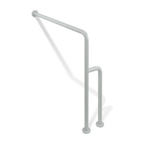 Barre de support sol-mur Hewi SERIE 801 B 834mm. H 850mm. d: 33mm gris anthracite