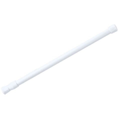 Barre de tension réglable à ressort pour rideau de douche extensible, tringle à rideaux pour placard ou fenêtre