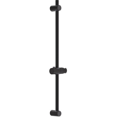 Barre Douch Acier Inoxydable, Barre de Douche Réglable, Avec Support Réglable en Hauteur et en Angle, Noir