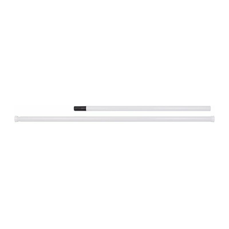 Barre droite blanc extensible - 1700 à 2500 mm - diamètre 28 mm Bossini