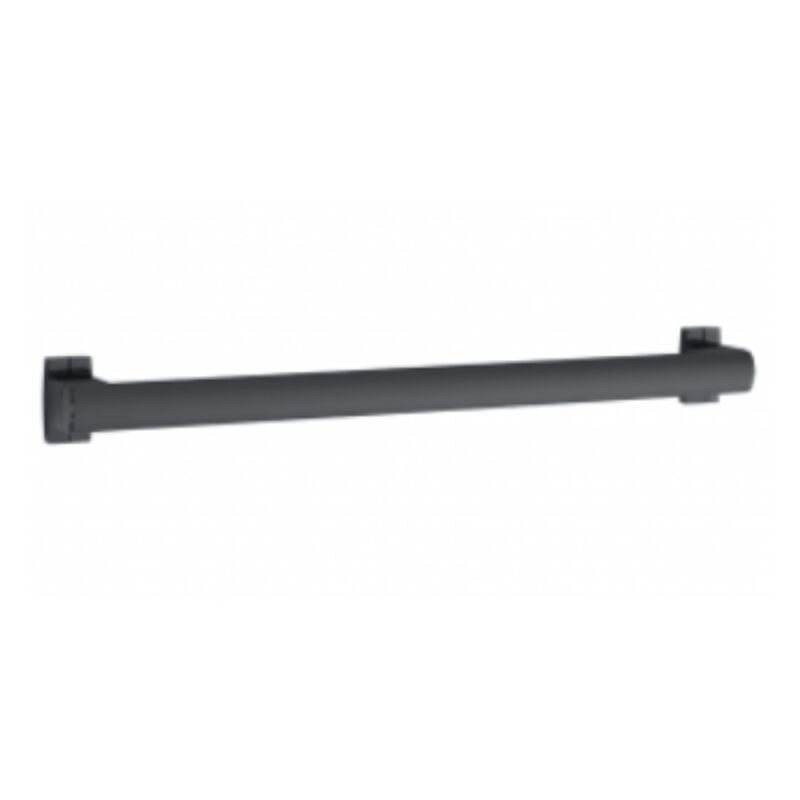 Barre de maintien droite pmr Pellet Design 40 cm aluminium époxy anthracite caches résine anthracite