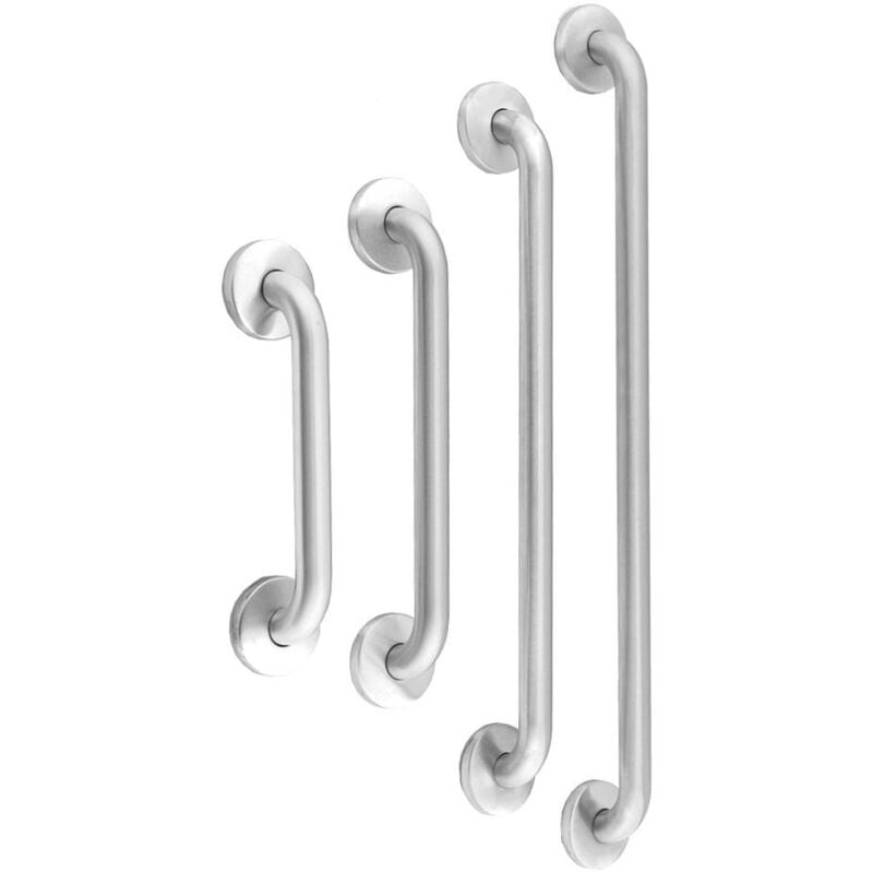 MEDICLINICS Barra de Apoyo Recta Inox Satinado - Medida: 387 MM - Medida: 387 MM - ref: BR0300CS